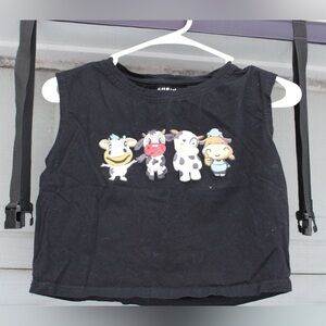 SHEIN Medium Cropped Cow Tank